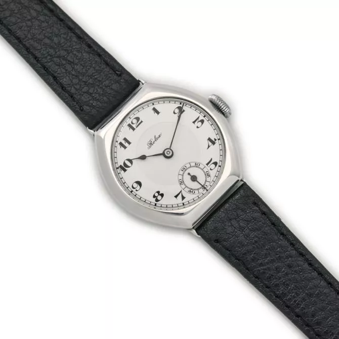 Rolex Cal.10½ Sterling Silver Porcelain Dial c1935 (8) (navigation)
