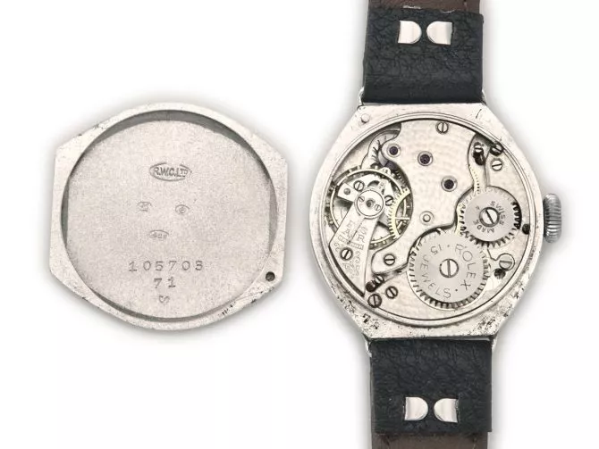 Rolex Cal.10½ Sterling Silver Porcelain Dial c1935 (12)