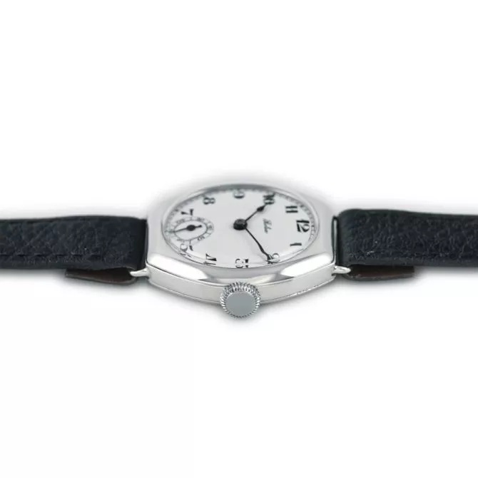 Rolex Cal.10½ Sterling Silver Porcelain Dial c1935 (9) (navigation)