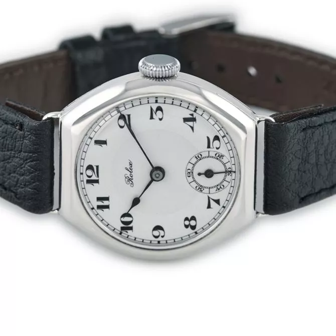 Rolex Cal.10½ Sterling Silver Porcelain Dial c1935 (7) (navigation)