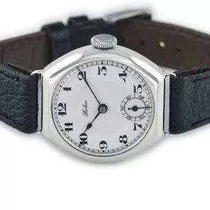 Rolex Cal.10½ Sterling Silver Porcelain Dial c1935 (14) (navigation)