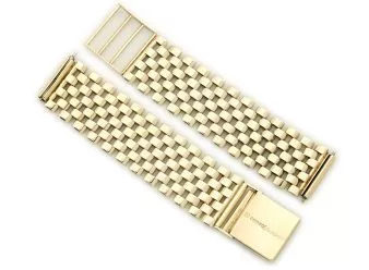 Vintage 9ct Yellow Gold Bracelet 15mm Lugs 1963 - hover