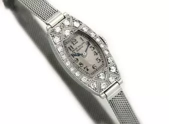 Ladies Patek Philippe 18ct White Gold & Diamonds c1937 - hover