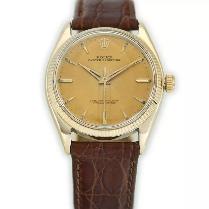 Rolex Oyster Perpetual Ref.1005 14ct 1957 (4) (navigation)