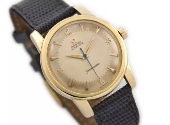 Omega Seamaster Bumper Automatic Cal.354 18ct 1953 - hover